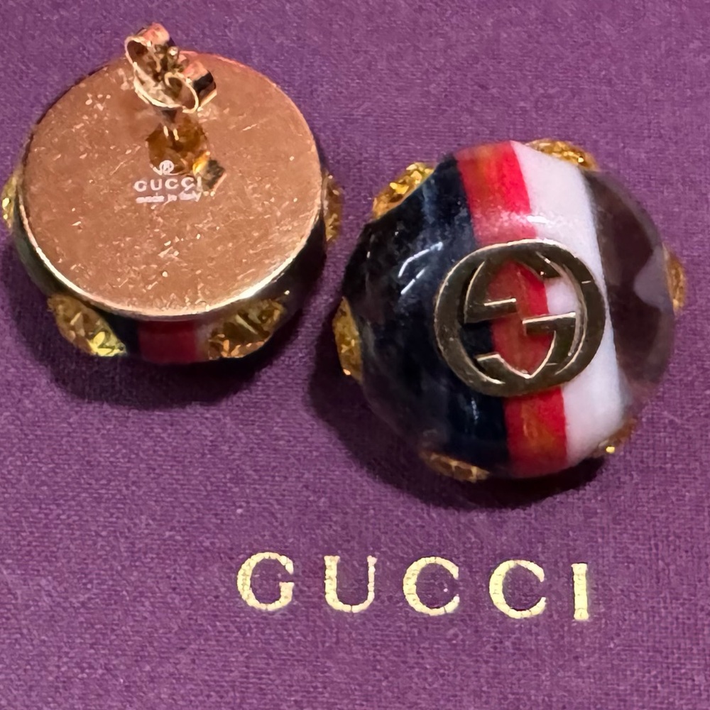 Gucci Vintage Resin Earrings - Picture 5 of 9